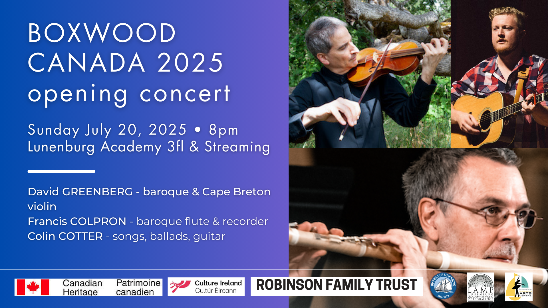 Opening Concert - Boxwood 2025